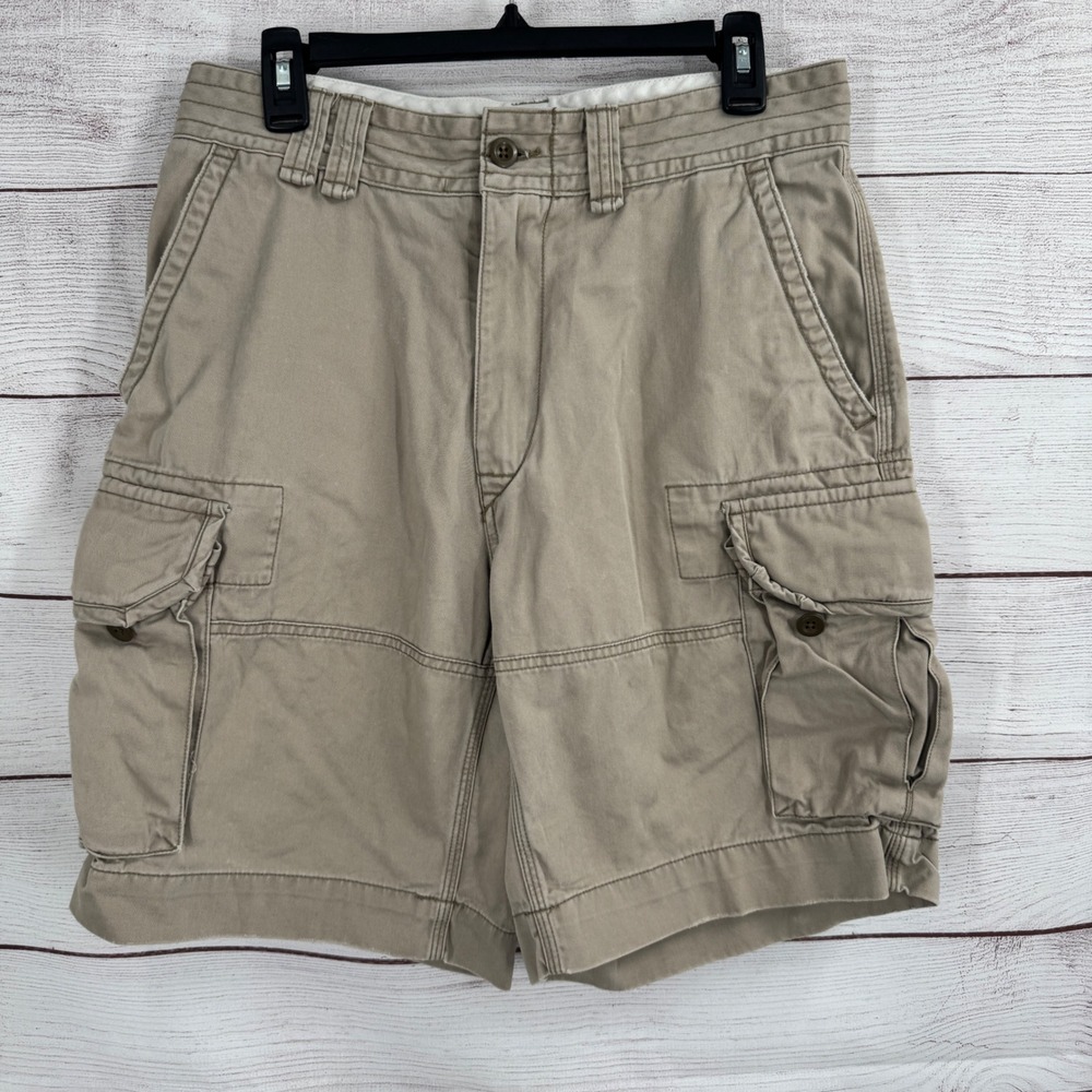 Polo Ralph Lauren Cargo Shorts Size 31 Casual Outdoor‎ Khaki Y2K